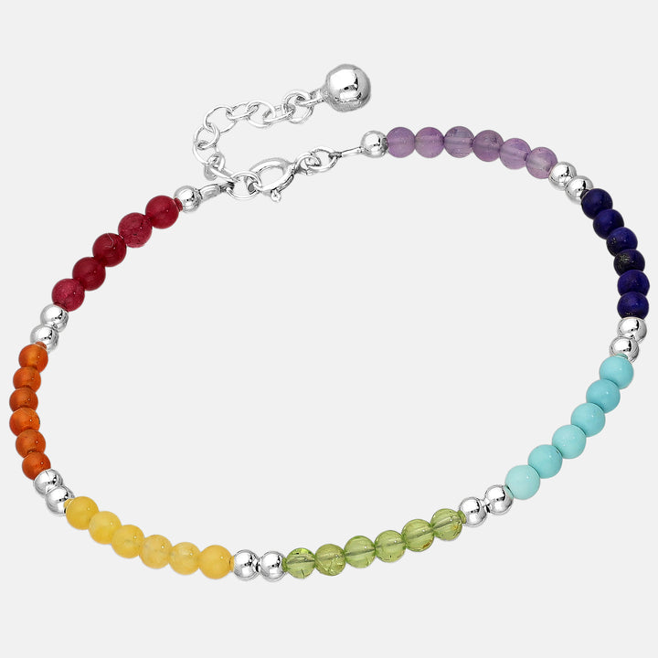 Goa Gemstone .925 Sterling Silver Bracelet