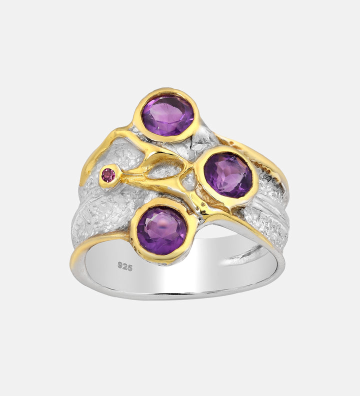 Amethyst Atlantis Ring