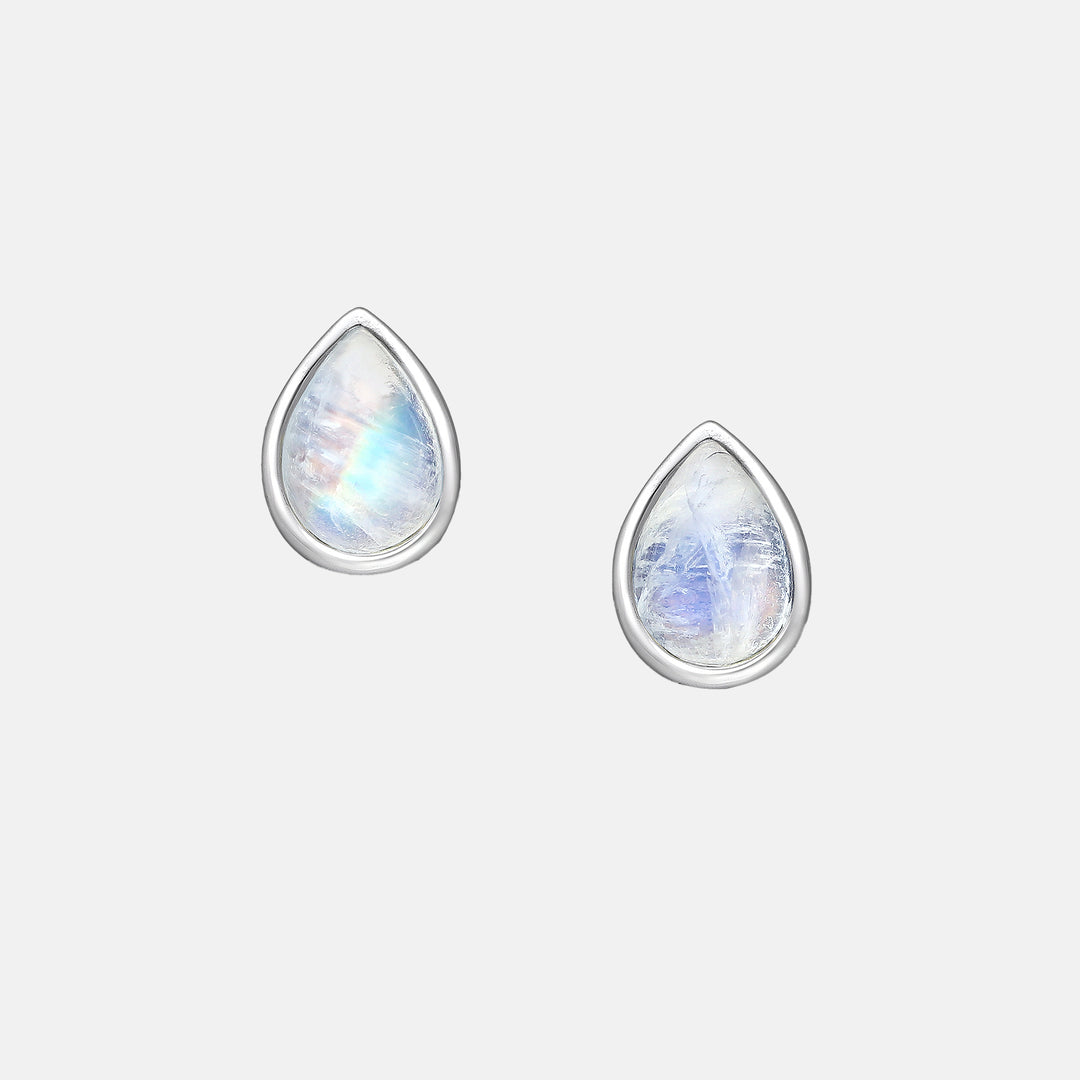 Lili Moonstone Tear Drop Stud Earrings