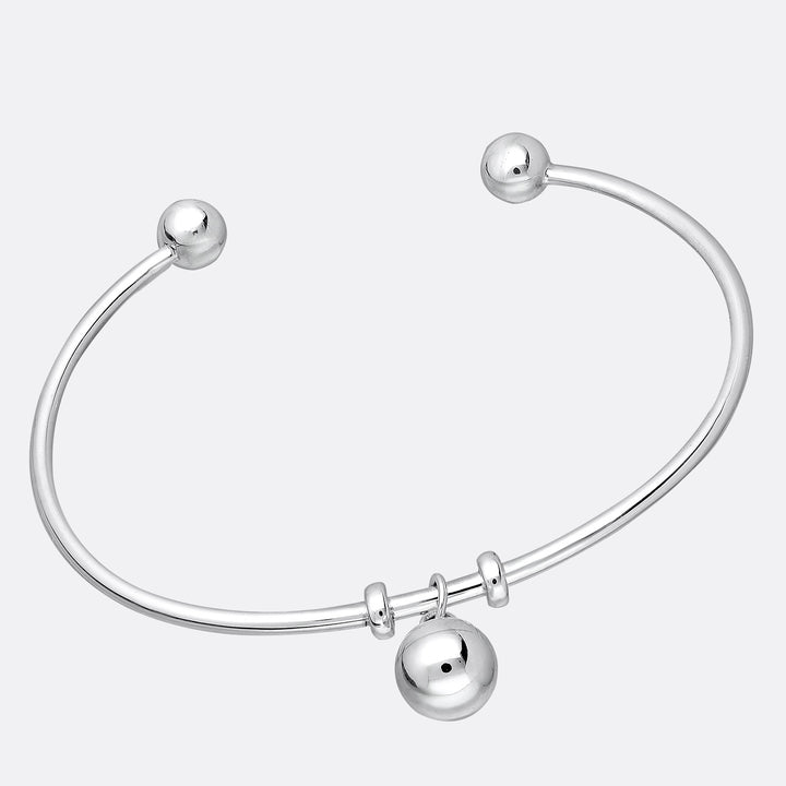 Sterling Silver Ball Cuff