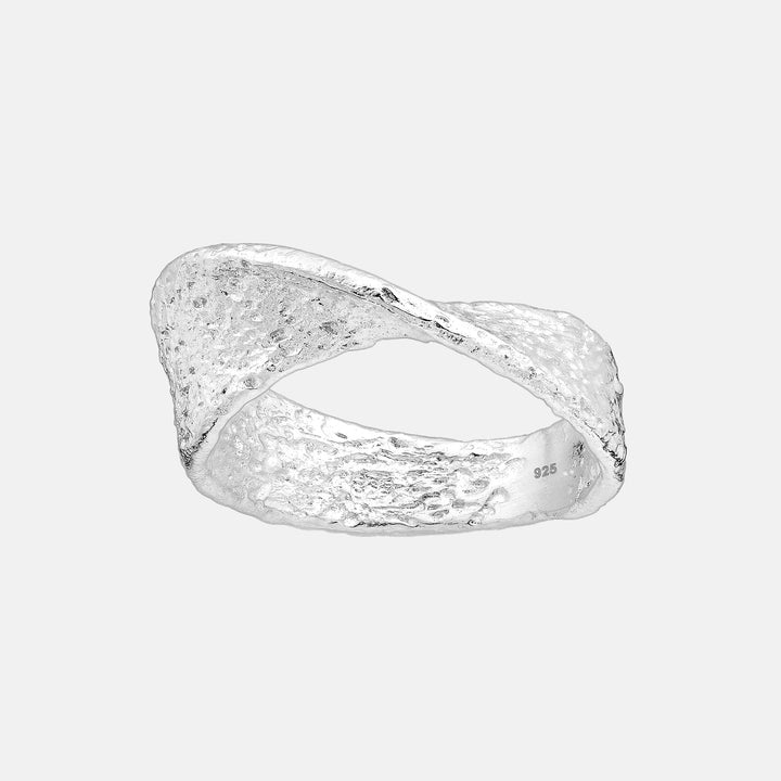 Thandi Textured Twist Sterling Silver Ring