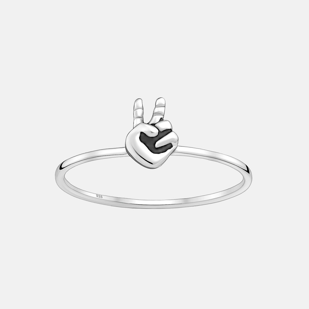 Peace Sterling Silver Ring