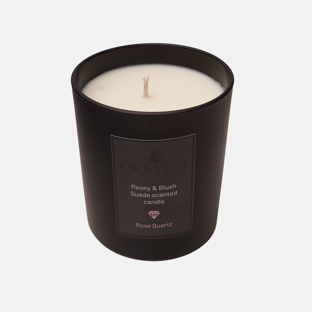 Peony & Blush Suede Soy Candle