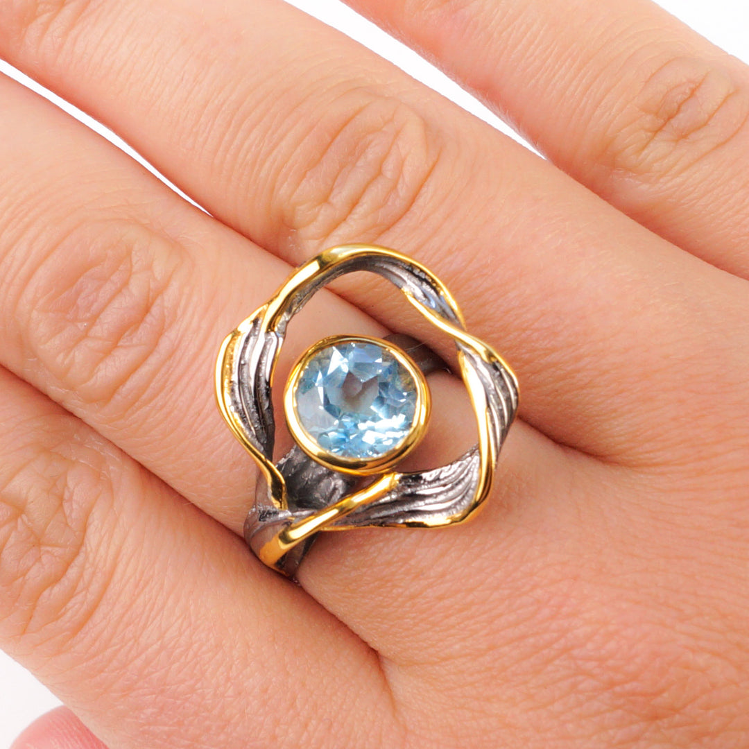 Topaz Swish Ring