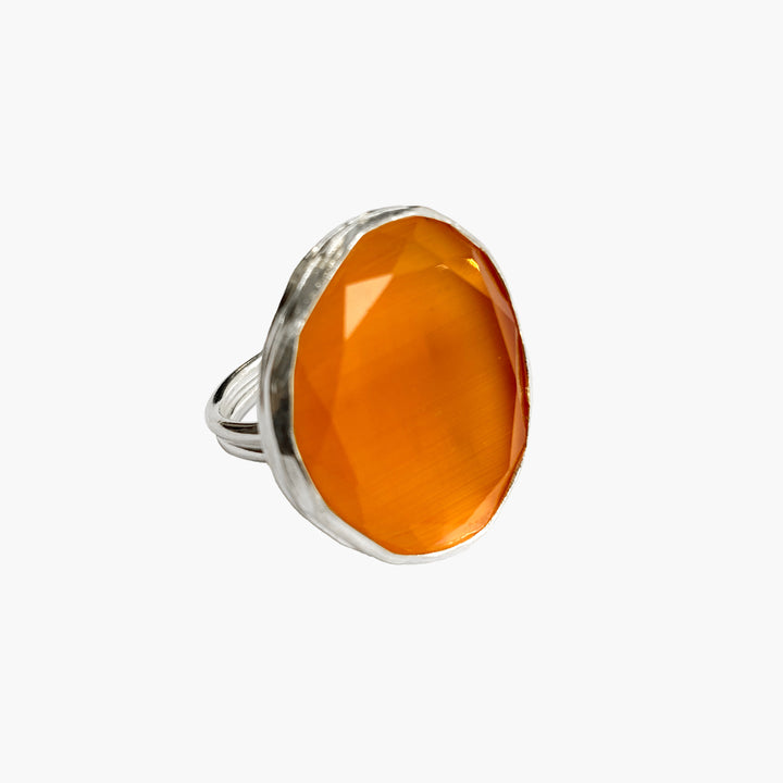 Mimosa Cocktail Ring - Silver