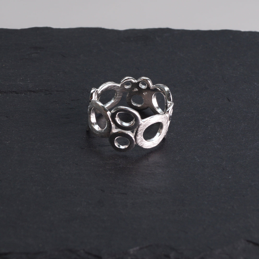 Textured Sterling Silver Bubble Ring