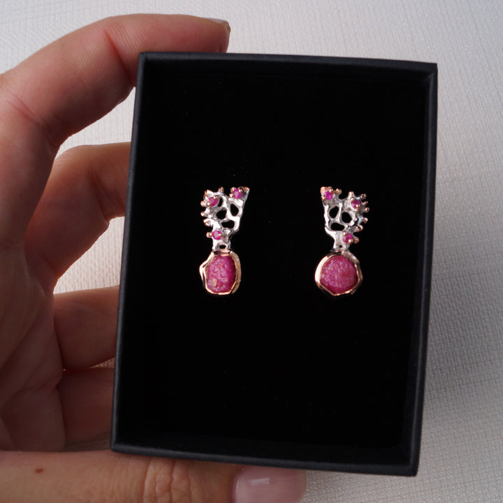 Pink Sapphire Elena Earrings