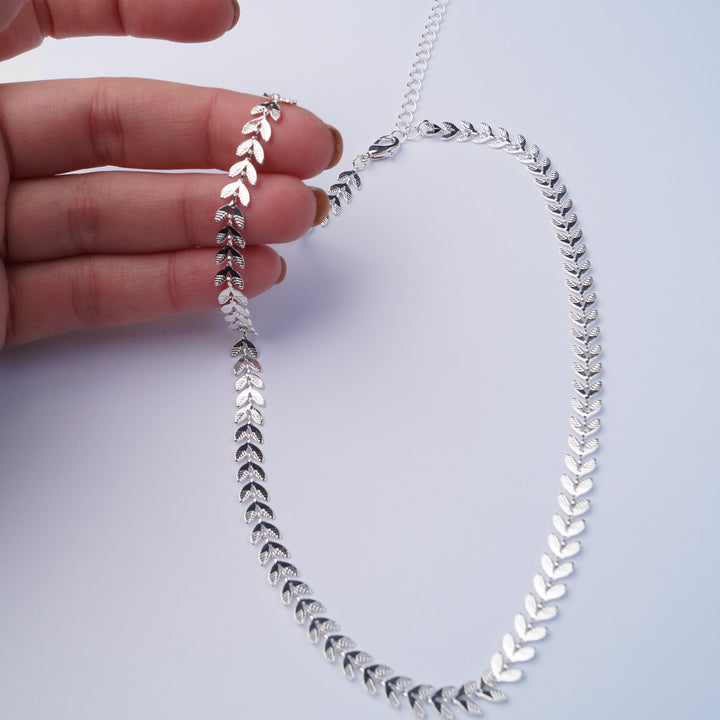 Fai Silver Fern Necklace