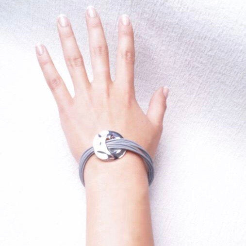 Riva Capture Magnetic Silver Bracelet - AmaLily