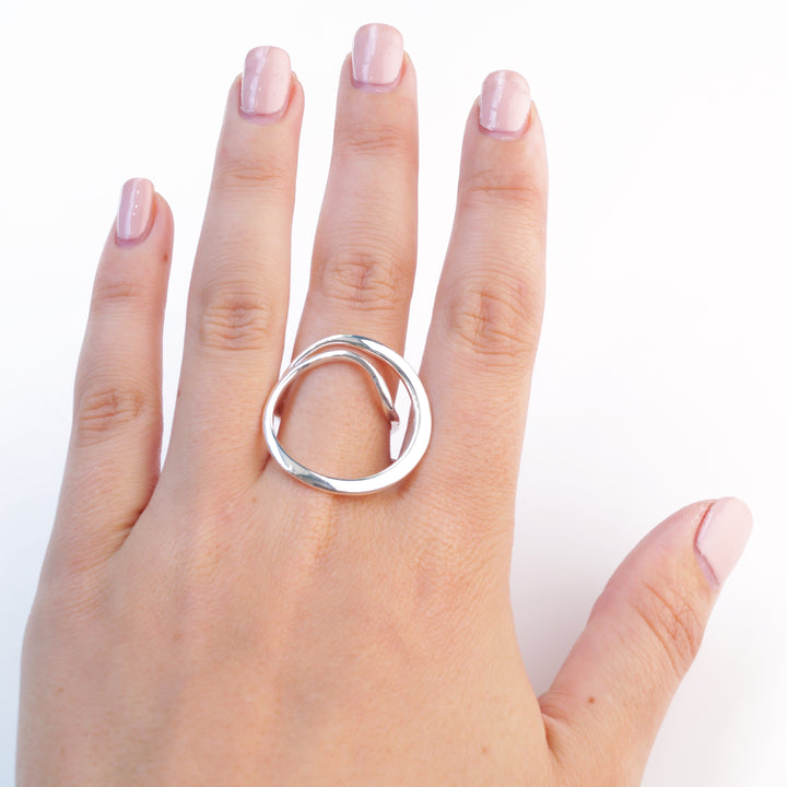 Silver Yayoi Loop Ring