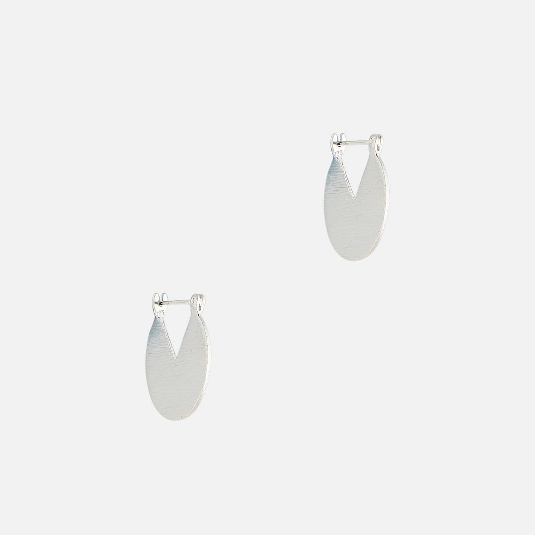 Bilbao Disc .925 Sterling Silver Earrings