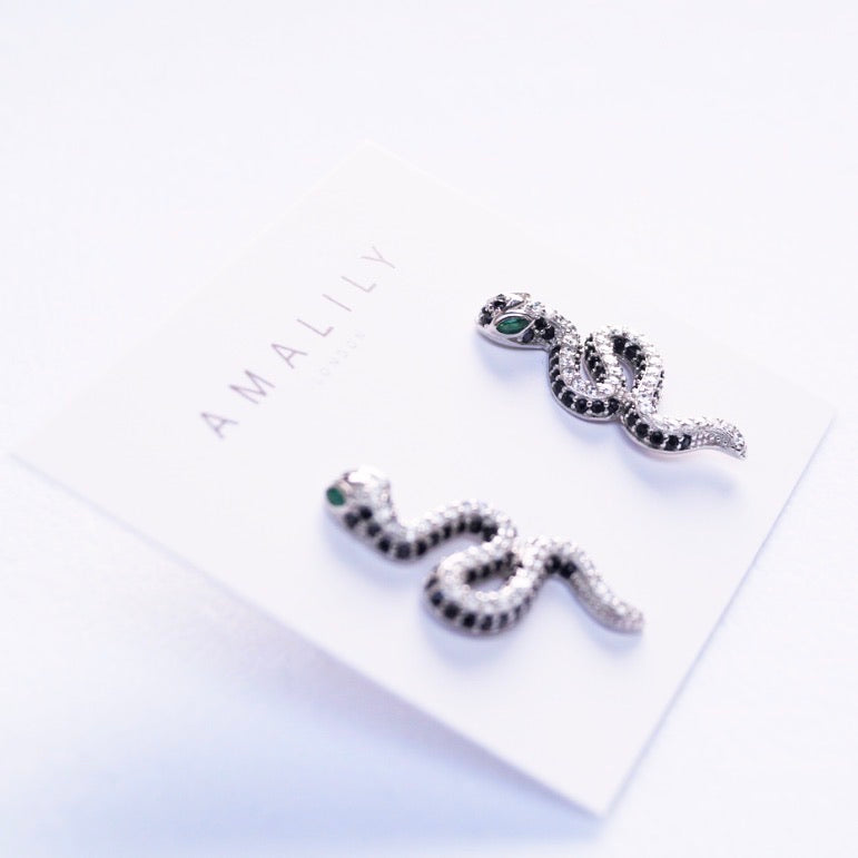 Ivy Couture Snake Earrings