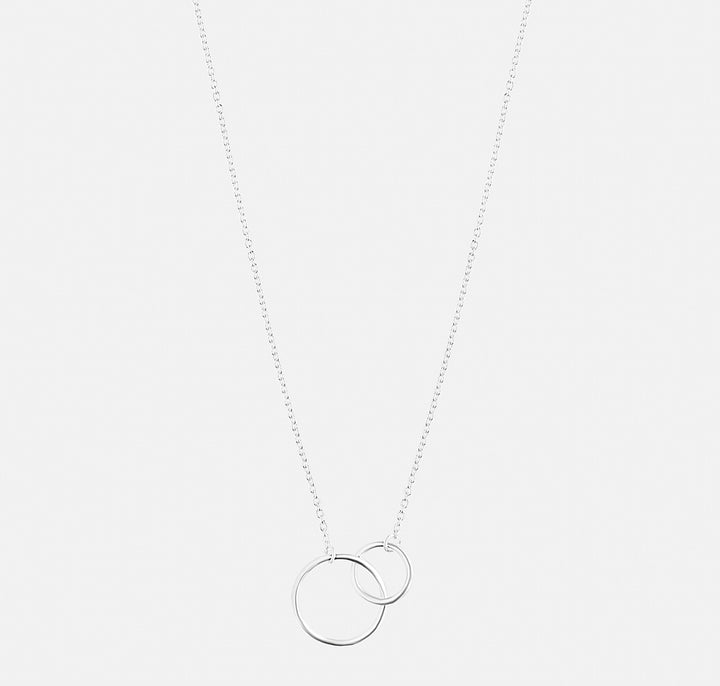 Interlocking Rings .925 Pendant Necklace