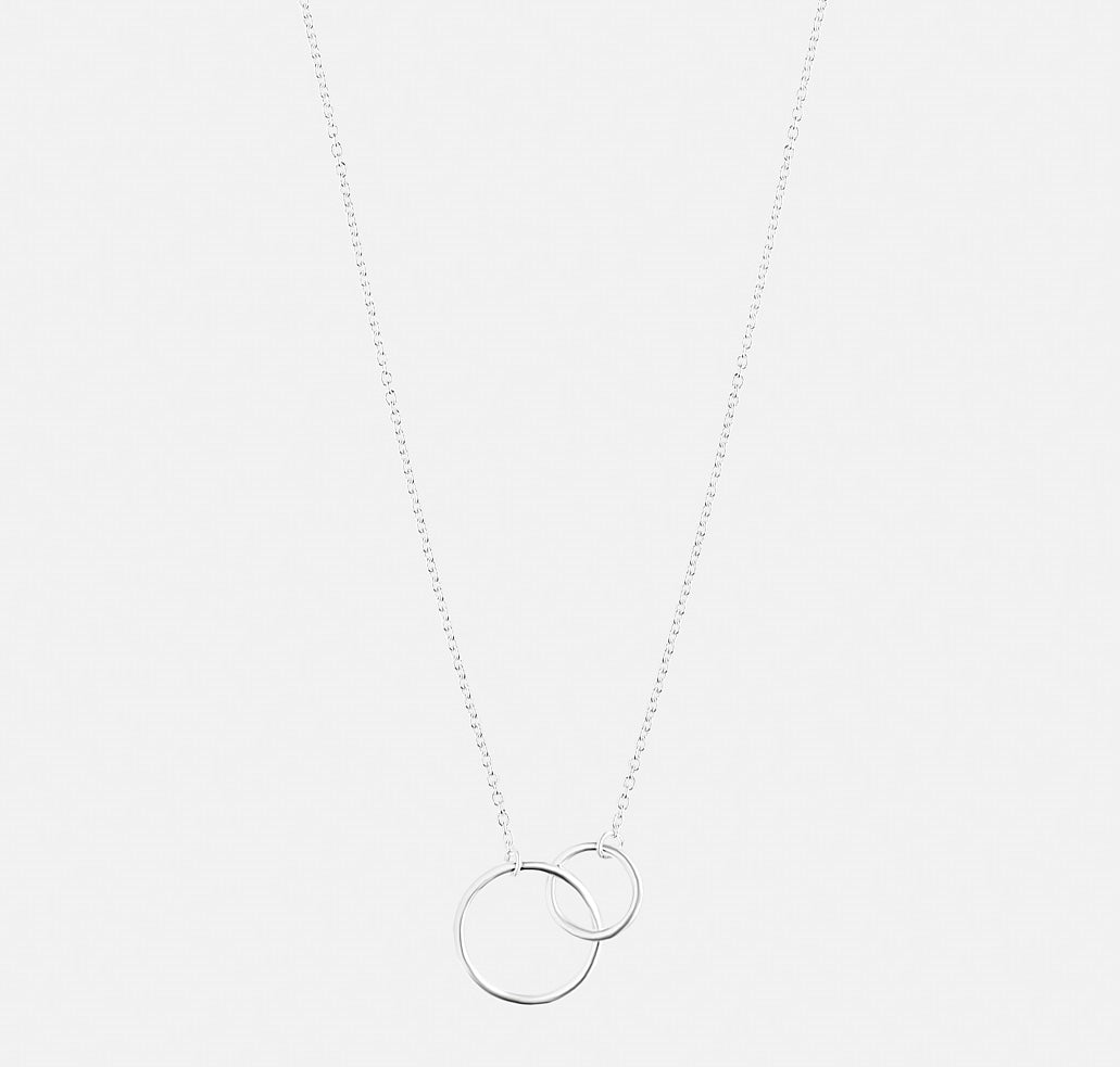 Interlocking Rings .925 Pendant Necklace