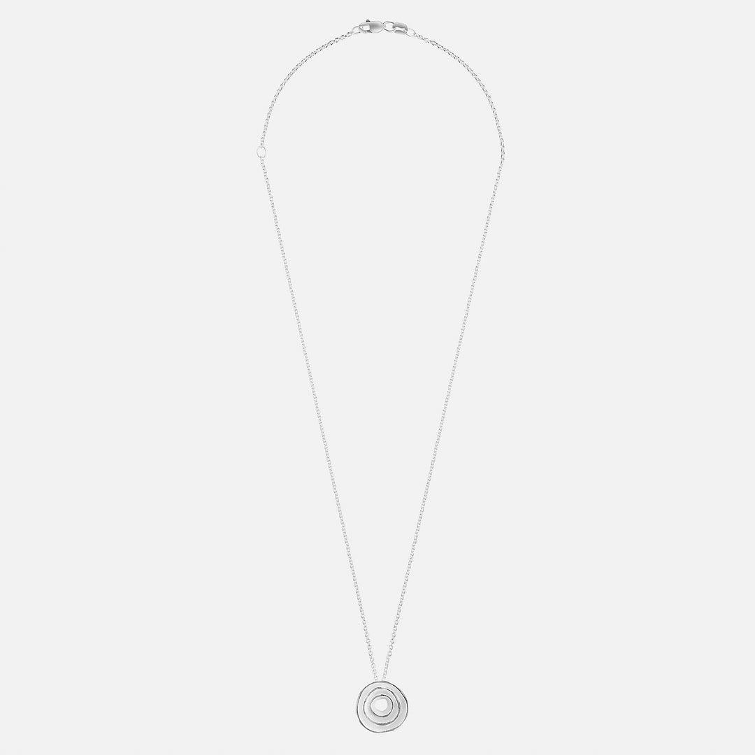 Wild Rose Sterling Silver Pendant Necklace