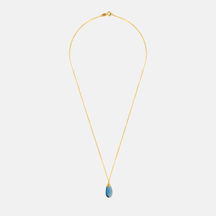 Olite Pendant 9ct Gold Necklaces - Labradorite | Iolite | Moonstone