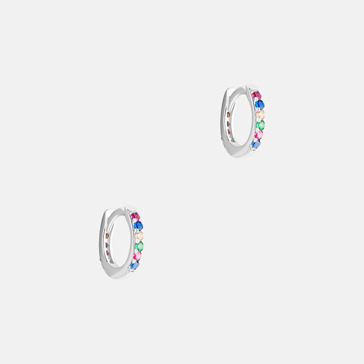 Teddie Colourful Huggie Hoops Earrings